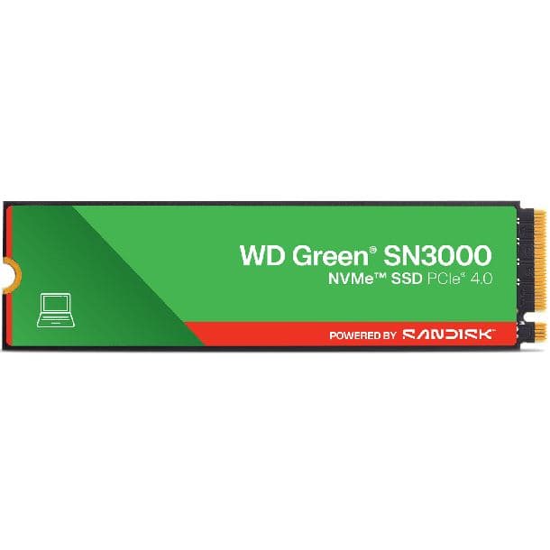 HD SSD 1TB WD GREEN SN3000 M.2 NVME GEN4 5000MB/S 2280