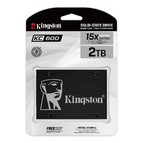HD SSD 2TB KINGSTON KC600 SATA III 2.5" SKC600/2048G