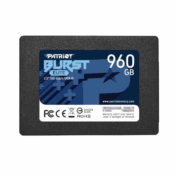HD SSD 960GB PATRIOT BURST ELITE SATA III 2.5"