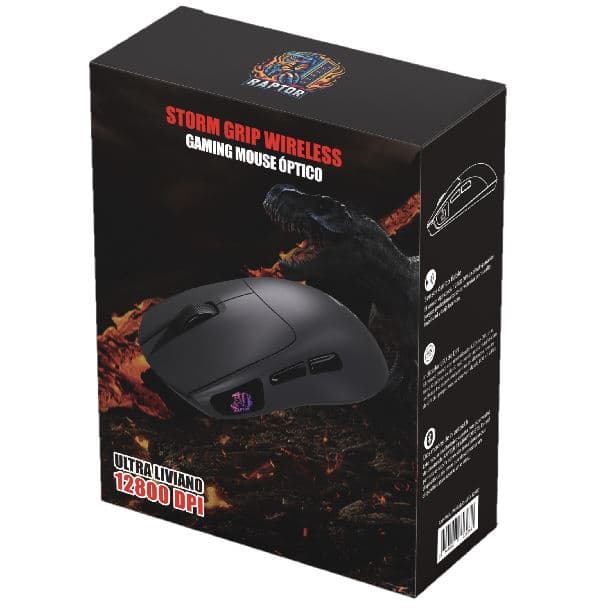 MOUSE WIRELESS RAPTOR STORM GRIP 12800DPI