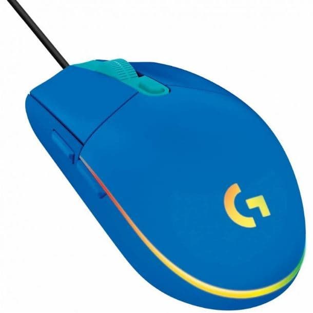 MOUSE LOGITECH G203 GAMING LIGHTSYNC BLUE 910-005795