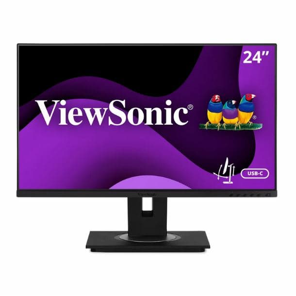 MONITOR 24" VIEWSONIC VG2456A IPS FHD ERGONOMICO HDMI DP USB-C 90W LAN RJ45 USB-A/B