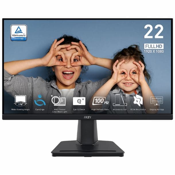 MONITOR 22" MSI PRO MP225V VA FHD 100HZ 1MS HDMI VGA
