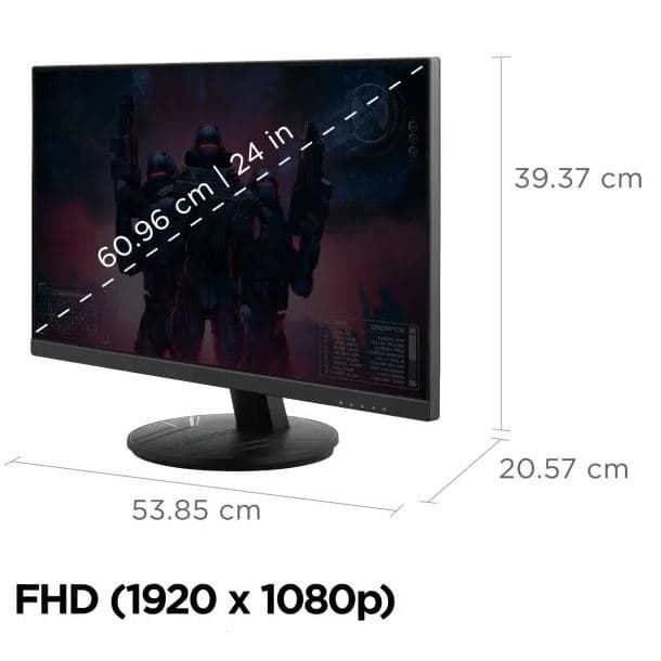 MONITOR 24" VIEWSONIC VX2416A IPS FHD 120HZ (OC) 1MS HDMI DP USB-C