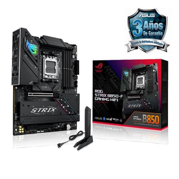 KIT MOTHER ASUS (AM5) ROG STRIX B850-F GAMING WIFI + WATER COOLER ASUS ROG STRIX LC III 360 ARGB LCD