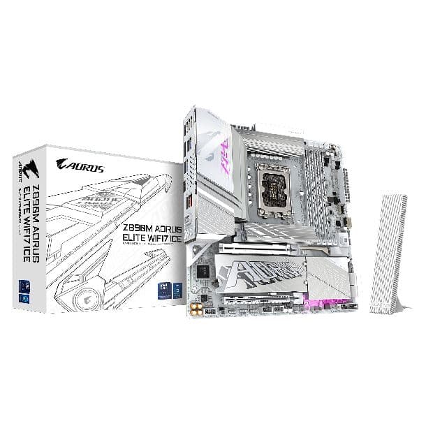 MOTHER GIGABYTE (LGA1851) Z890M AORUS ELITE WF7 ICE
