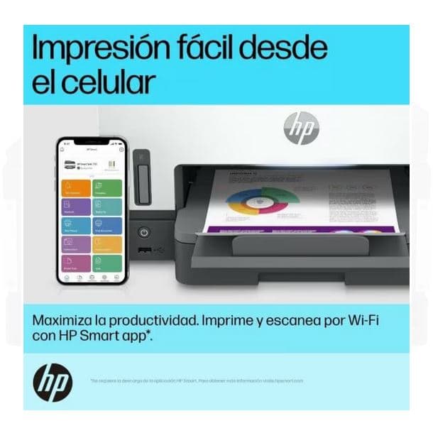 IMPRESORA MULTIFUNCION HP SMART TANK 790 WIFI 4WF66A