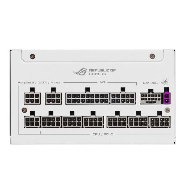 FUENTE ASUS ROG STRIX 1000W GAMING WHITE ATX 3.1 PCIE 5.1 80 PLUS PLATINUM