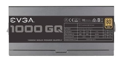 FUENTE 1000W EVGA GQ GOLD SEMI MODULAR (2 años garantia)