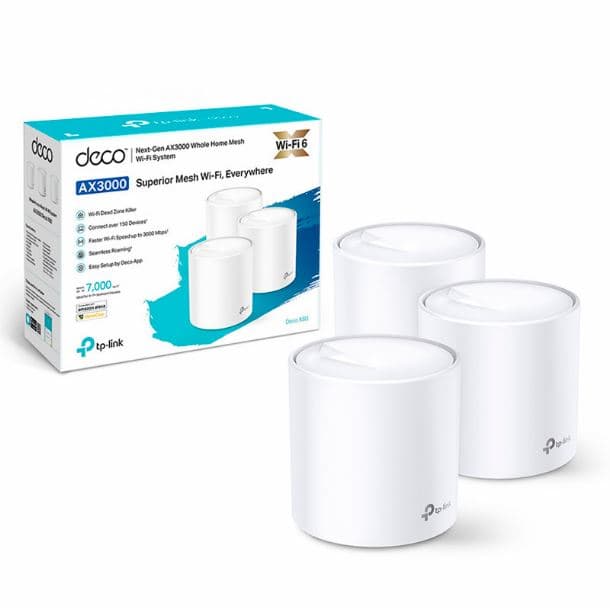 MESH TP-LINK DECO X60 PACK DE 3 AX5400 WIFI6 GIGABIT