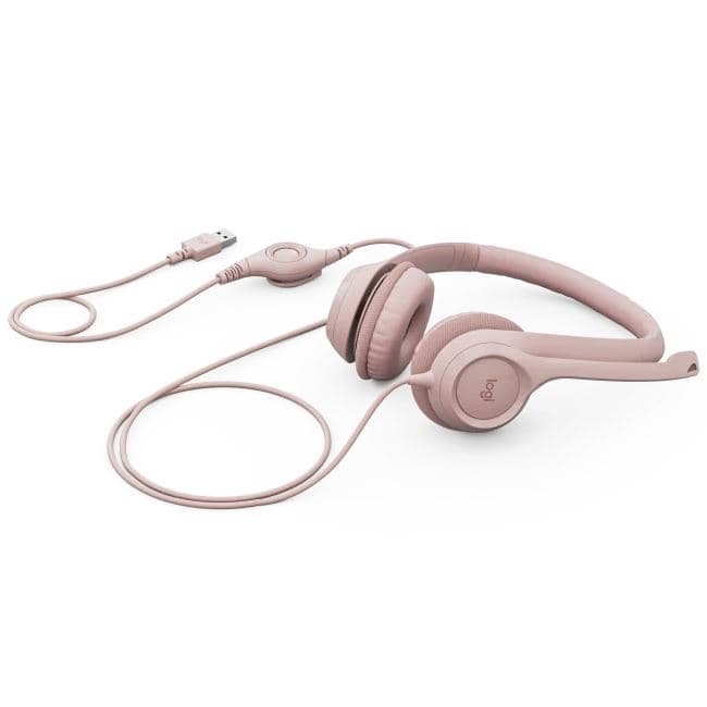 AURICULAR LOGITECH H390 USB ROSA 981-001280