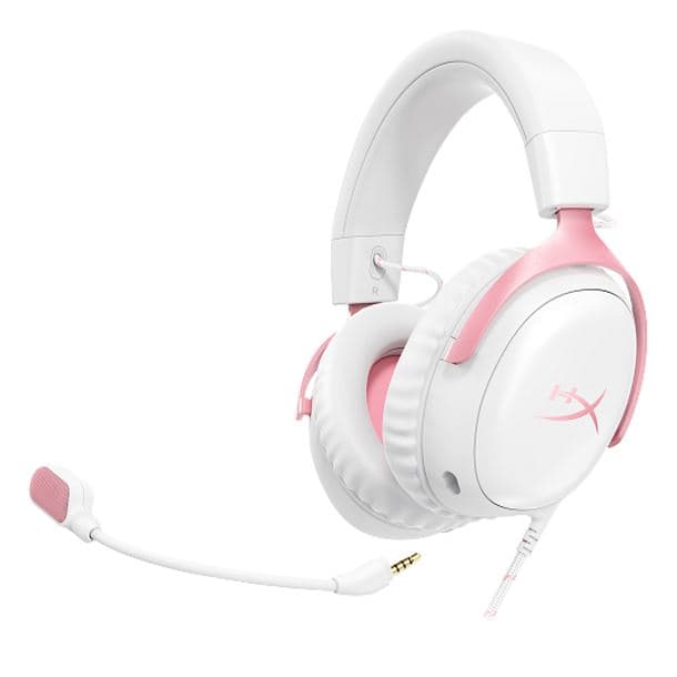 AURICULAR C/MIC HYPERX CLOUD III WHITE/PINK 9W1Q4AA MULTIPLATAFORMA