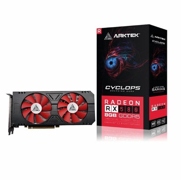 PLACA DE VIDEO RADEON RX 580 8GB ARKTEK DUAL FAN