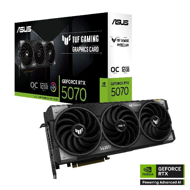 PLACA DE VIDEO GeForce RTX 5070 12GB ASUS TUF GAMING OC