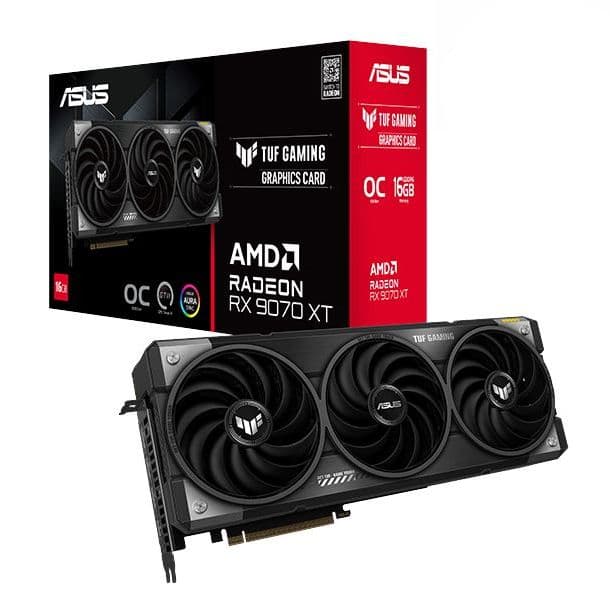 PLACA DE VIDEO RADEON RX 9070 XT 16GB ASUS TUF GAMING OC EDITION