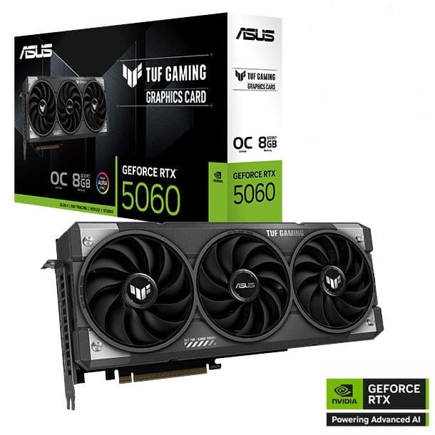 PLACA DE VIDEO GeForce RTX 5060 8GB ASUS TUF GAMING OC EDITION
