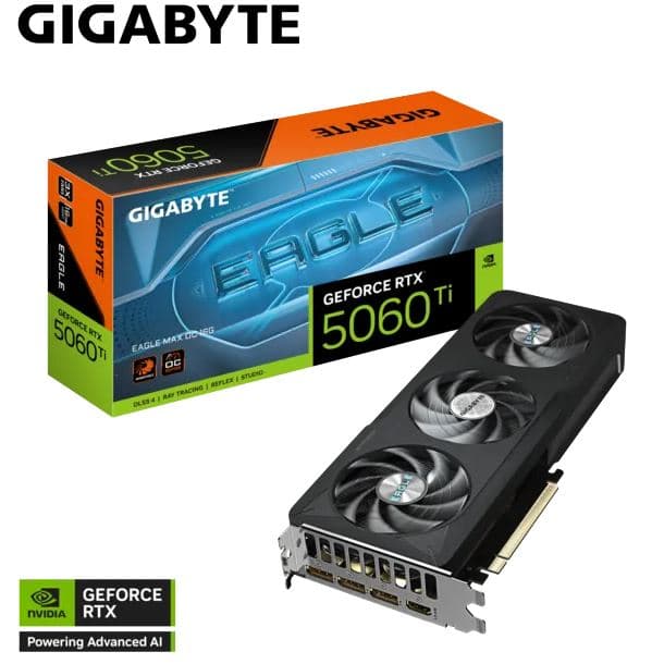 PLACA DE VIDEO GeForce RTX 5060 TI 8GB GIGABYTE EAGLE MAX OC