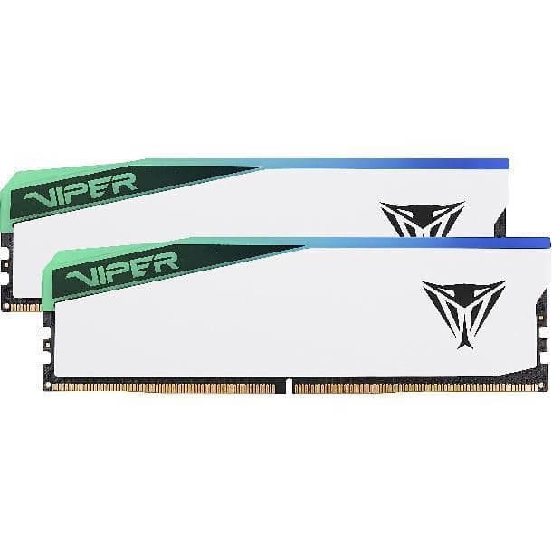 MEMORIA PATRIOT DDR5 VIPER ELITE 5 32GB 6000 MTS RGB CL30 WHITE H DUAL KIT PE001041