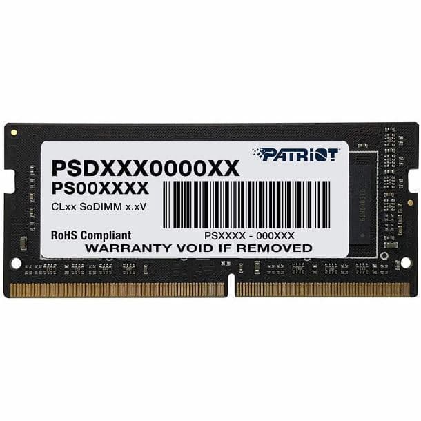 MEMORIA PATRIOT SIGNATURE LINE SODIMM DDR5 8GB 4800MT/S PS001643