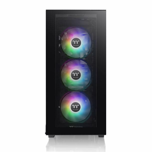 GABINETE THERMALTAKE DIVIDER 300 TG MID-TOWER FAN X3 ARGB BLACK