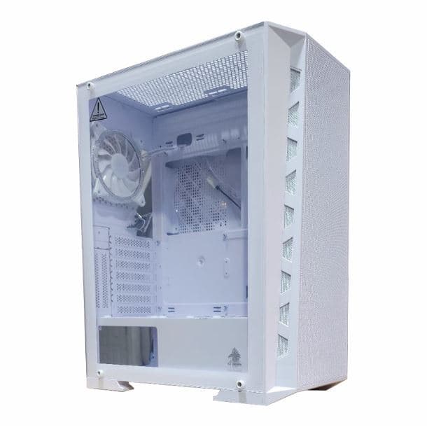 GABINETE EAGLE WARRIOR CG-12AJ 4FAN ARGB WHITE