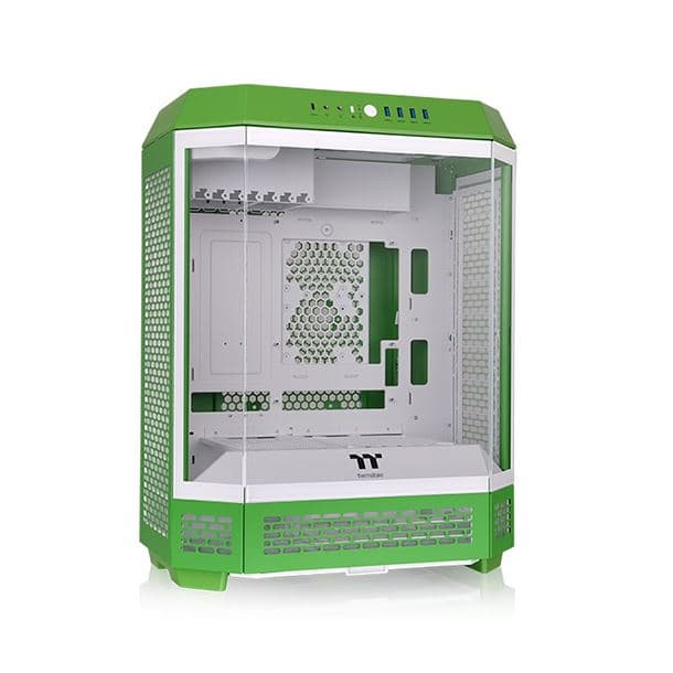 GABINETE THERMALTAKE THE TOWER 600 TG 2FAN LIGHT YEAR GREEN