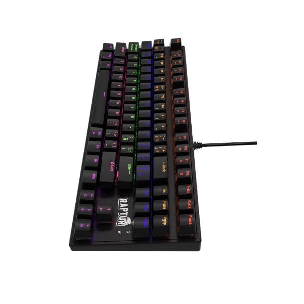 TECLADO MECANICO RAPTOR FIRECLAW M87 RETROILUMINADO SWITCH RED OUTEMU