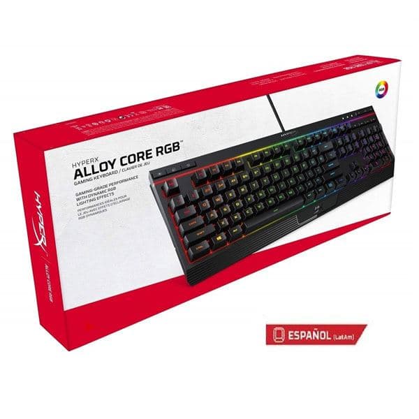 TECLADO HYPERX ALLOY CORE RGB 4P4F5AI