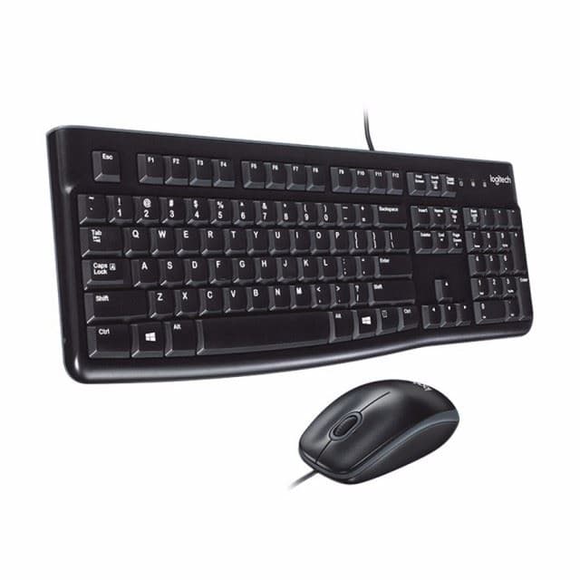TECLADO Y MOUSE LOGITECH MK120 USB NEGRO (920-004428)