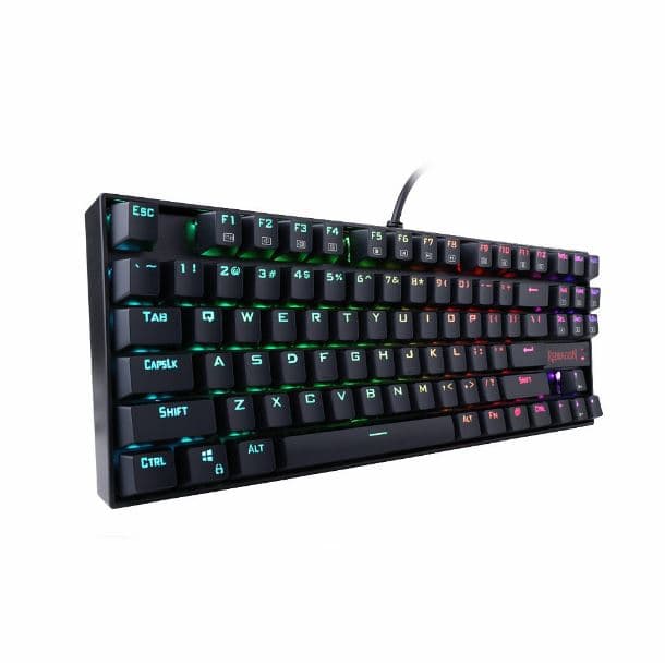 TECLADO GAMER REDRAGON KUMARA K552 BLACK RGB RED SWITCH ESPAÑOL