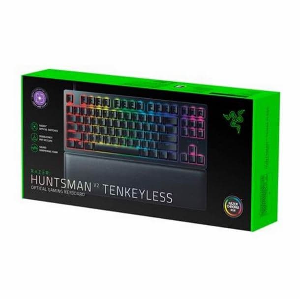 TECLADO GAMER RAZER HUNTSMAN V2 TKL CLICKY PURPLE ENGLISH BL