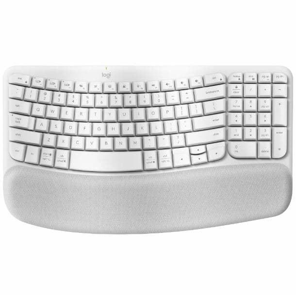 TECLADO WIRELESS LOGITECH WAVE KEYS ERGO BLANCO 920-012279 ESPAÑOL