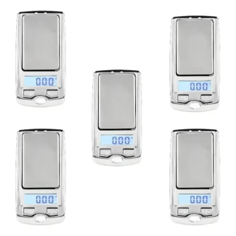 Balanza Digital Mini Llavero Pantalla LCD 0,01g a 200g Pack x5 Unidades · AOSAI · General