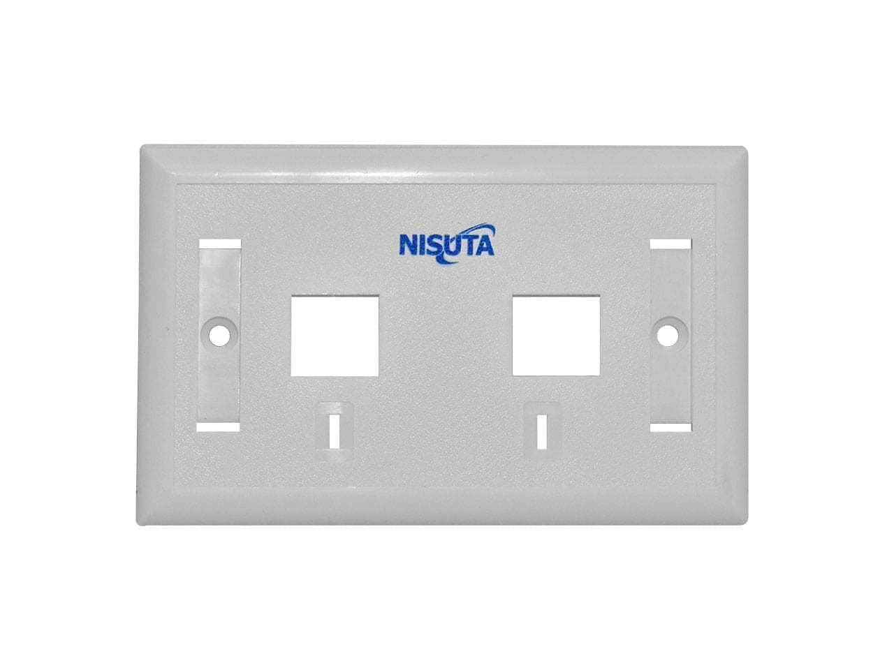 Tapa doble para Jack RJ45 para pared · Nisuta