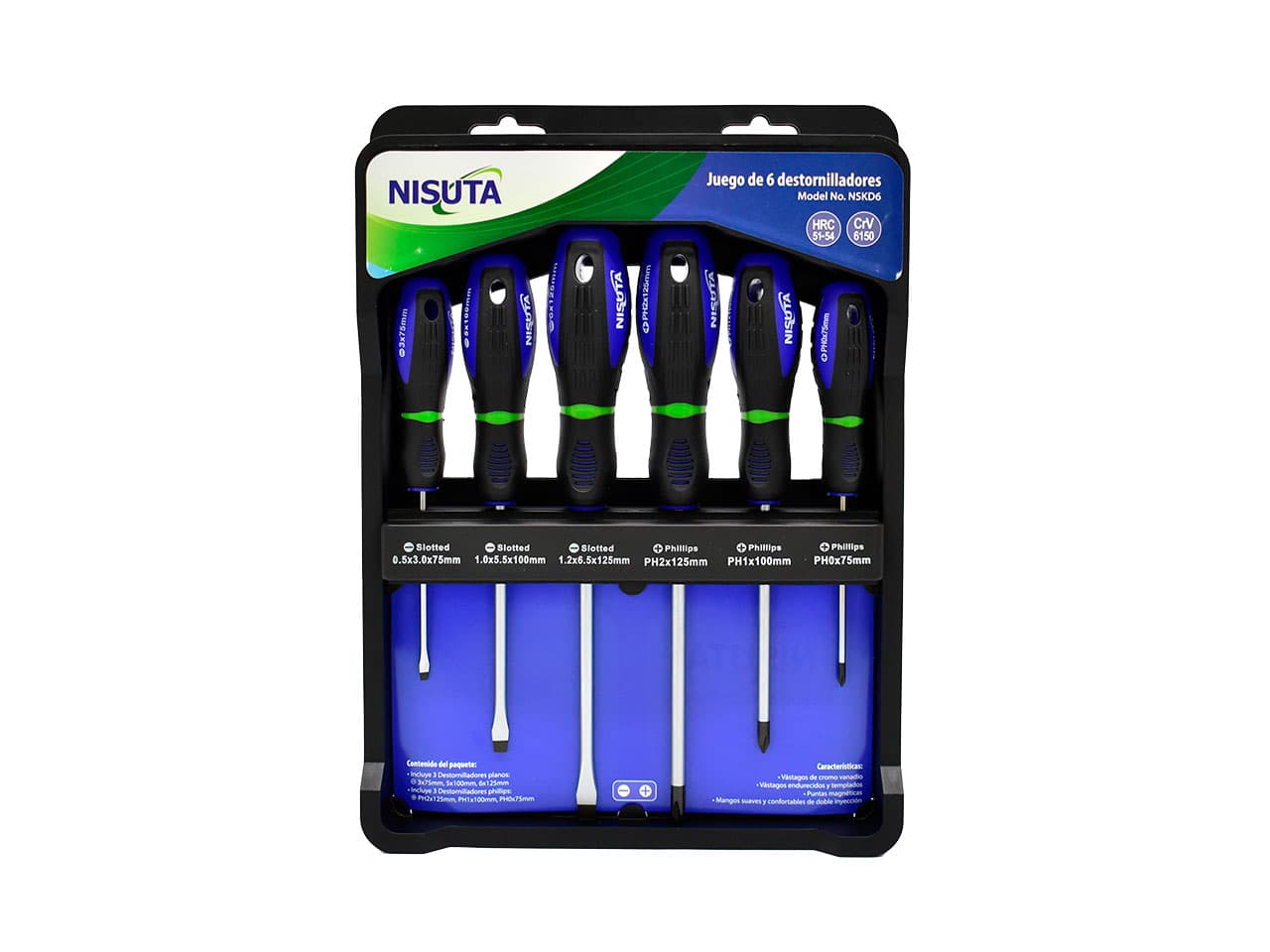 Kit de destornillador de 6 unidades · Nisuta