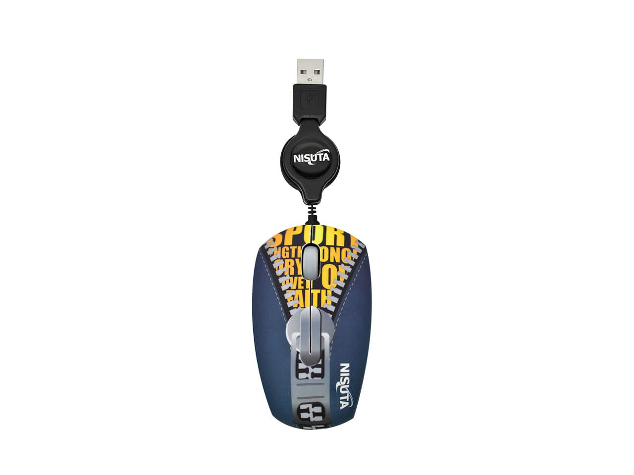 Mouse optico mini retractil USB 1000 DPI de diseño · Nisuta · Gamer