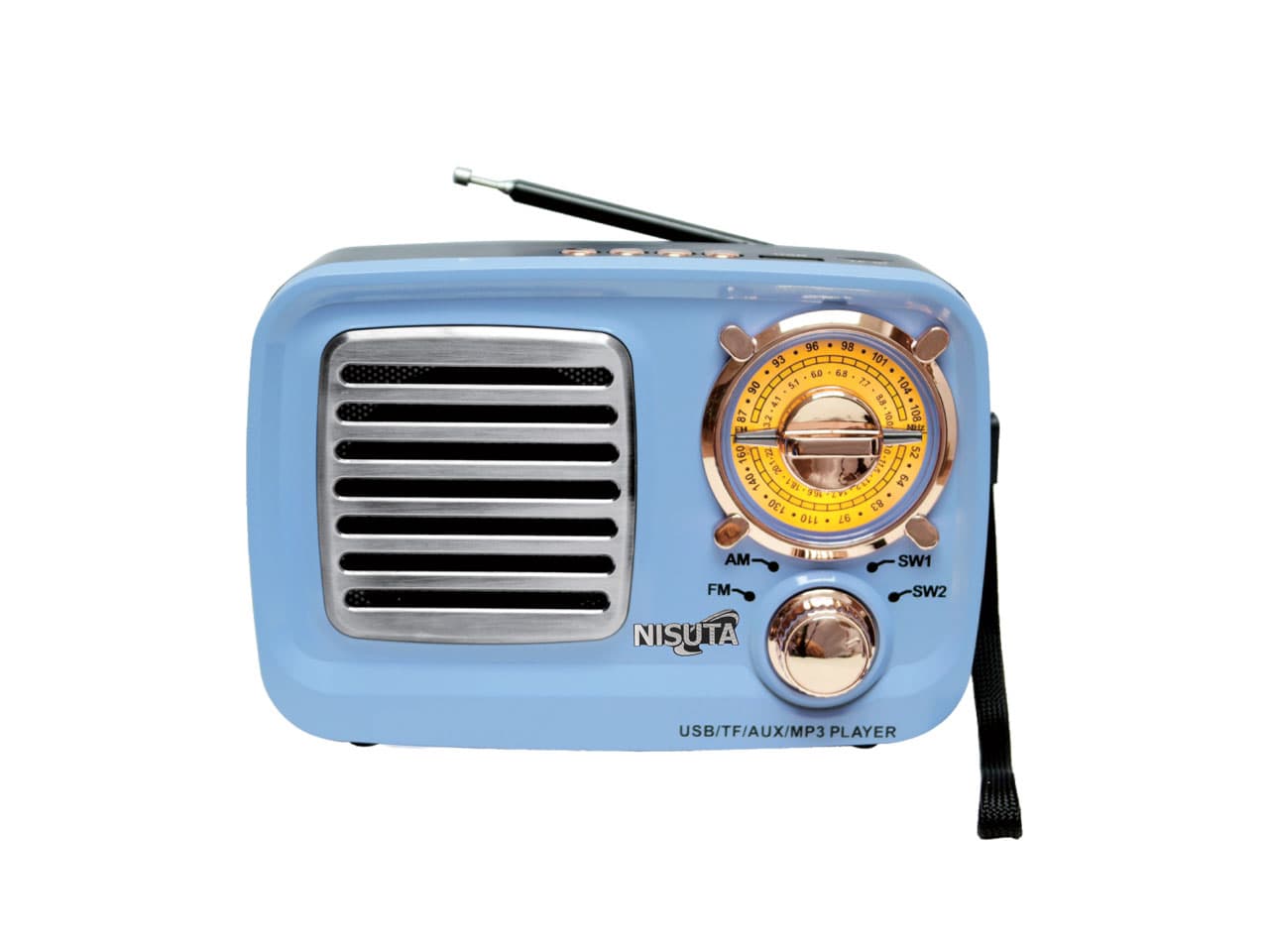 Radio AM/FM vintage con MP3/BT,AUX · Nisuta
