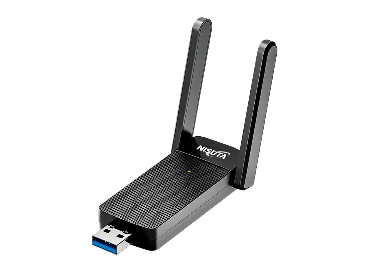 Wireless USB dual band 1800 Mbps Wifi6 con 2 antenas externas de 3dbi · Nisuta · Adaptadores WiFi