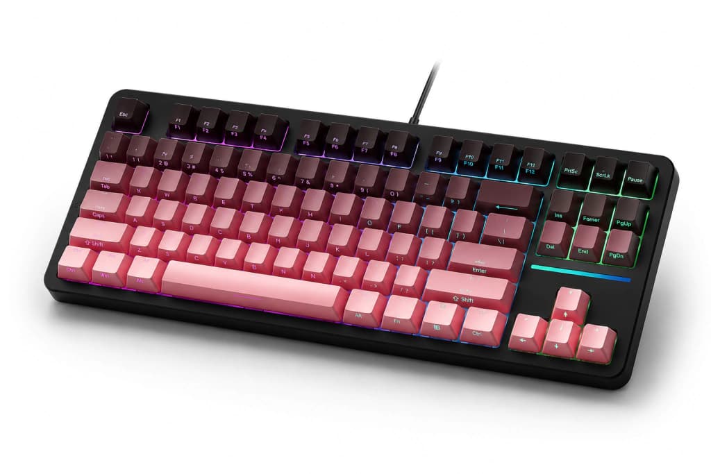 Teclados Eweadn Teclado X87 · Eweadn · Rosa