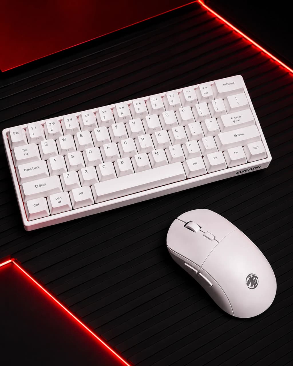 COMBO GAMER EWEADN DK63 + G301 BLANCO | Teclado Mecánico + Mouse Gamer · Eweadn