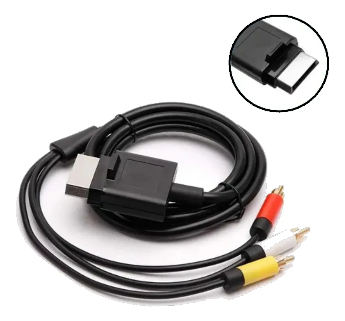 Placa de video Xbox cable av para 360 3 rca · XBOX · Audio