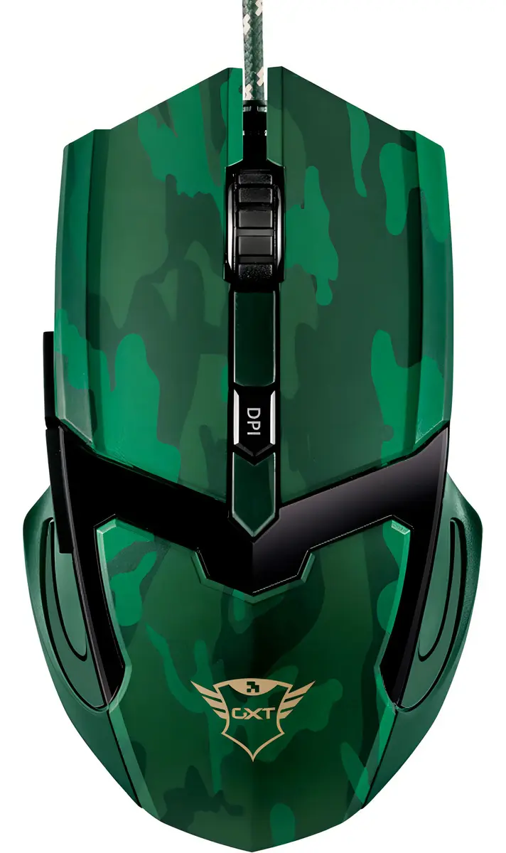 Mouse Gamer Trust Gx T101c Gav 4800 Dpi 6 Botones Color Verde · Trust · Gamer