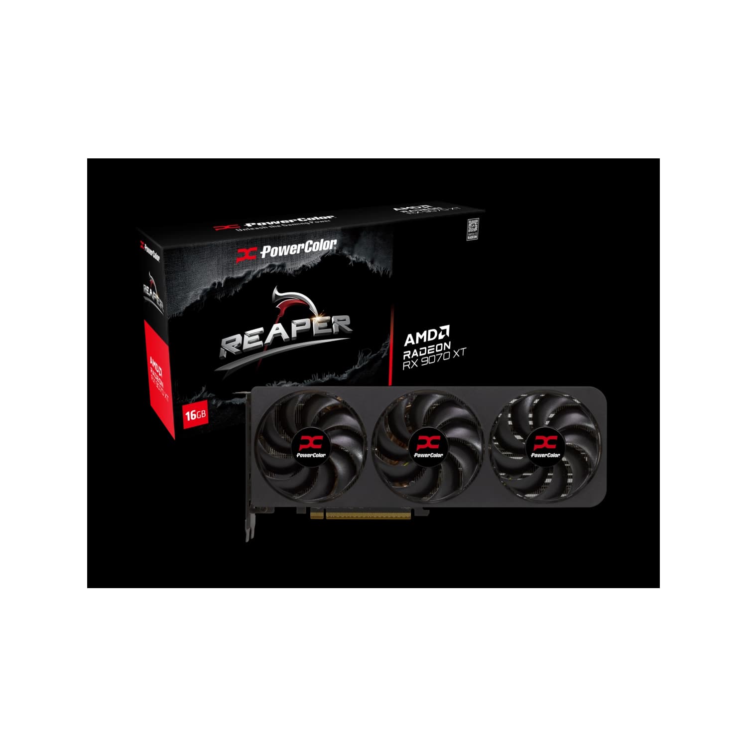 Placa de Video Powercolor Reaper AMD Radeon RX 9070 XT 16GB GDDR6 · POWERCOLOR