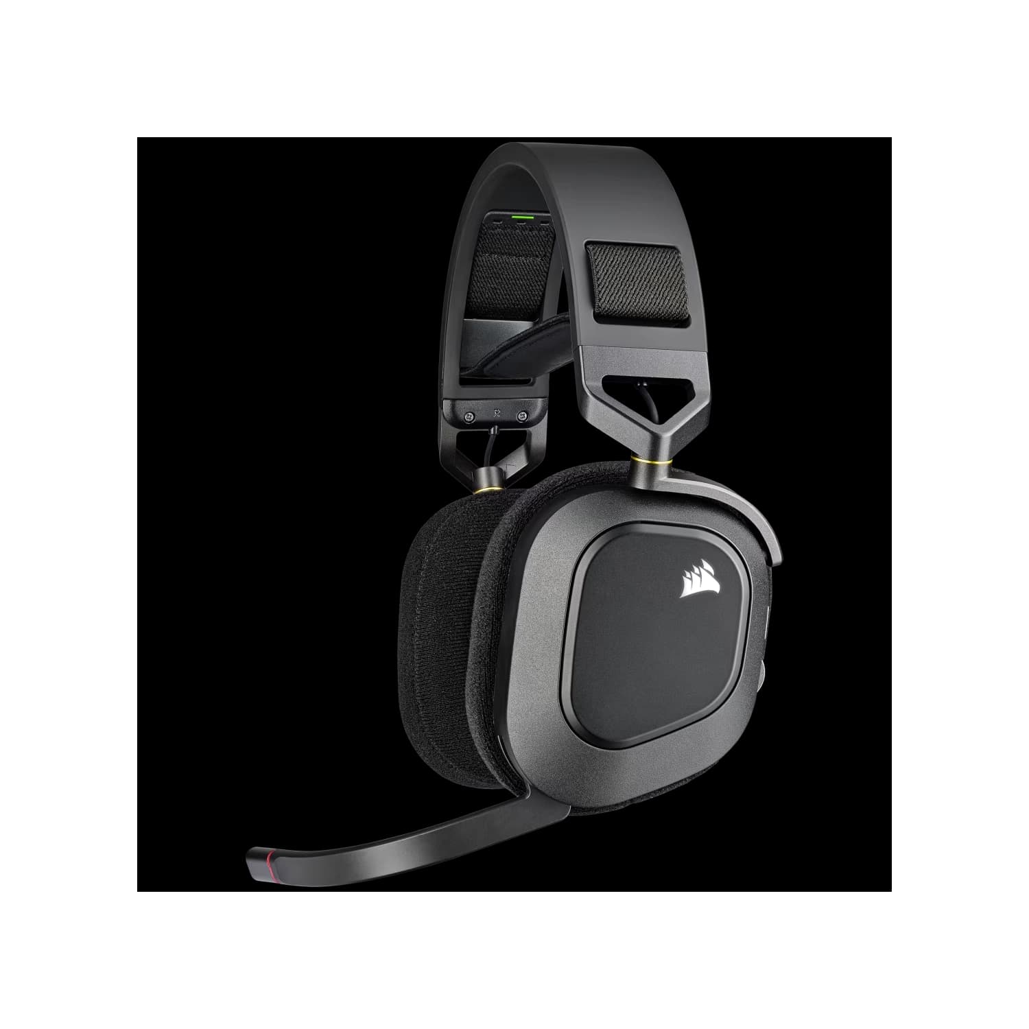 Auricular gaming Corsair HS80 RGB wireless con audio espacial - carbón · Corsair
