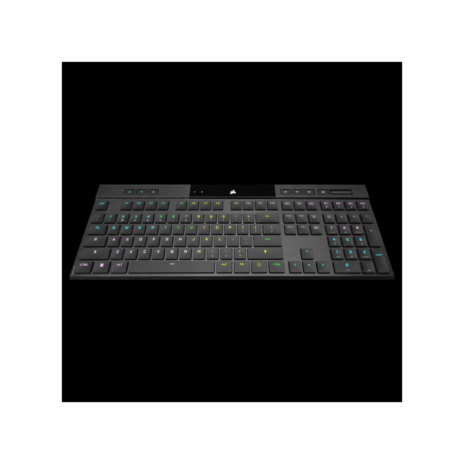 Teclado gamer CORSAIR RGB ultradelgado K100 AIR WIRELESS CHERRY MX Ultra Low Profile · Corsair · Inalámbrico