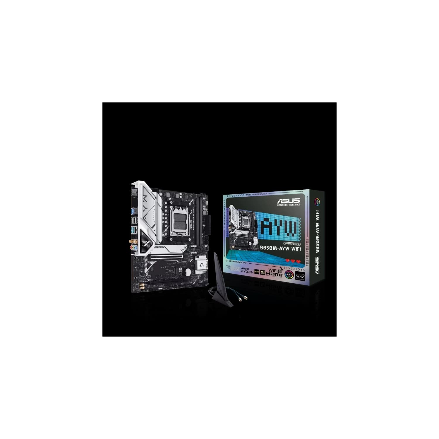 Motherboard ASUS B650M-AYW WIFI AM5 DDR5 · Asus · AMD AM5