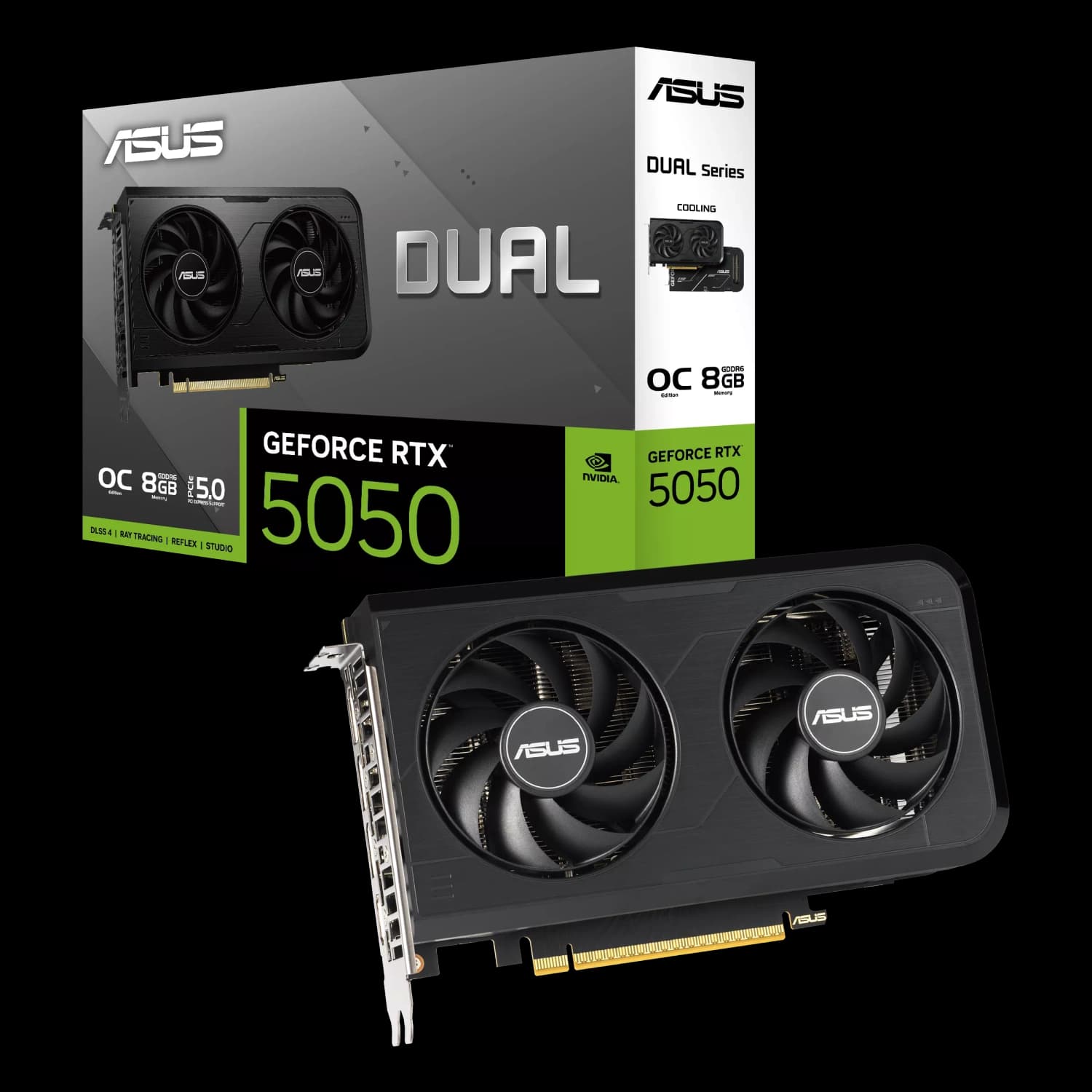 Placa de Video ASUS NVIDIA GeForce DUAL RTX5050 O8GB GDDR6 · Asus · General
