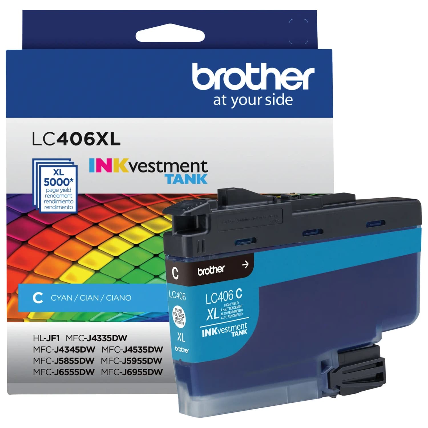 Cartucho de Tinta Brother LC406XLCs Cian · BROTHER