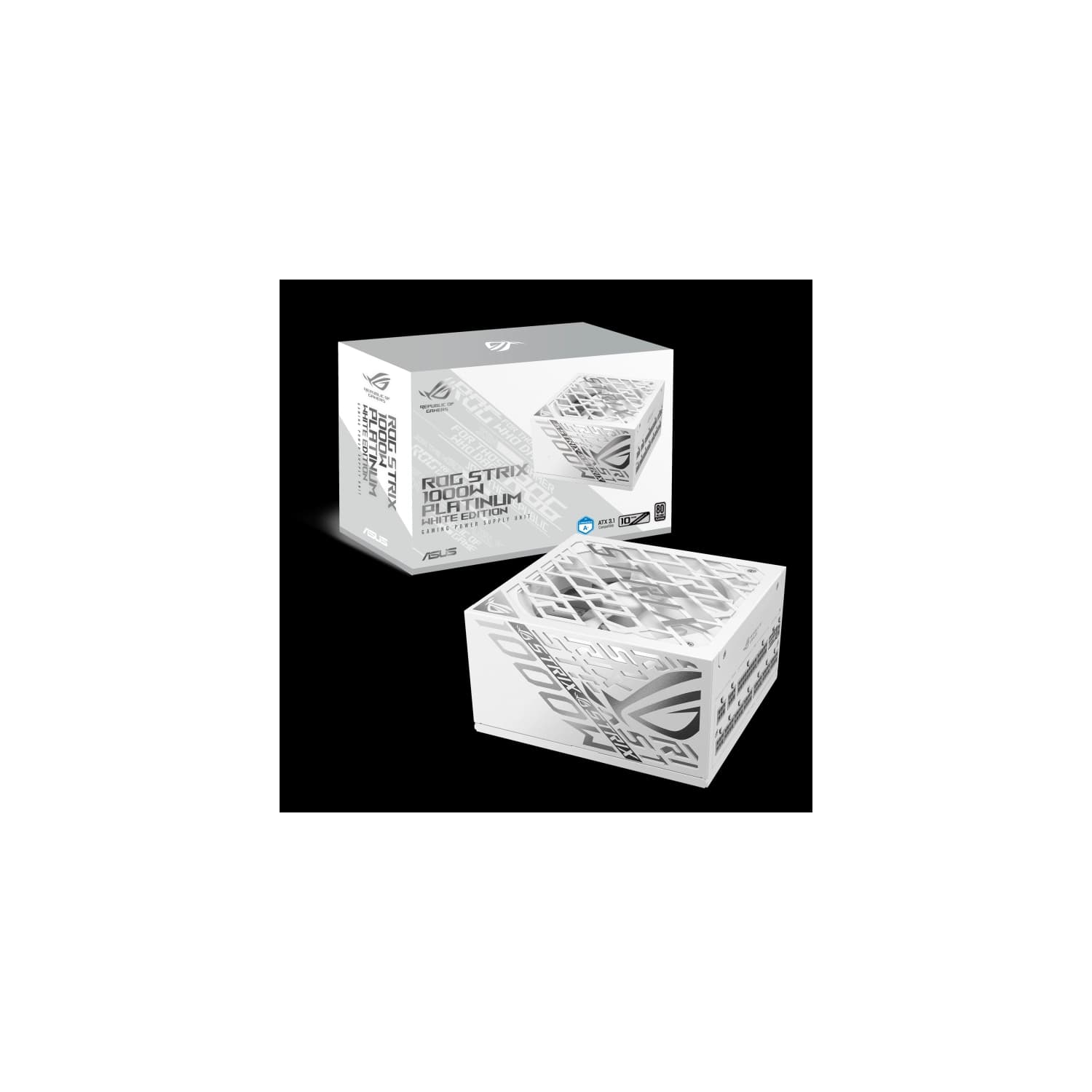 Fuente ASUS ROG-STRIX 1000W PLATINUM GAMING WHITE · Asus · 80+ Platinum