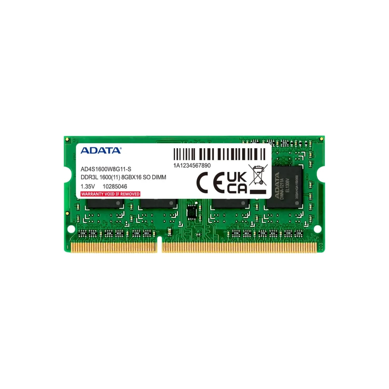 Memoria Ram SODIMM ADATA 8GB DDR3L 1600MHz CL11 1.35V · ADATA · General